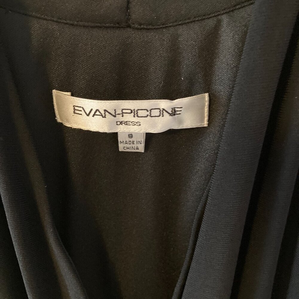 Evan Picone Cocktail Dress Black Size 8 Sleeveless - Picture 5 of 8